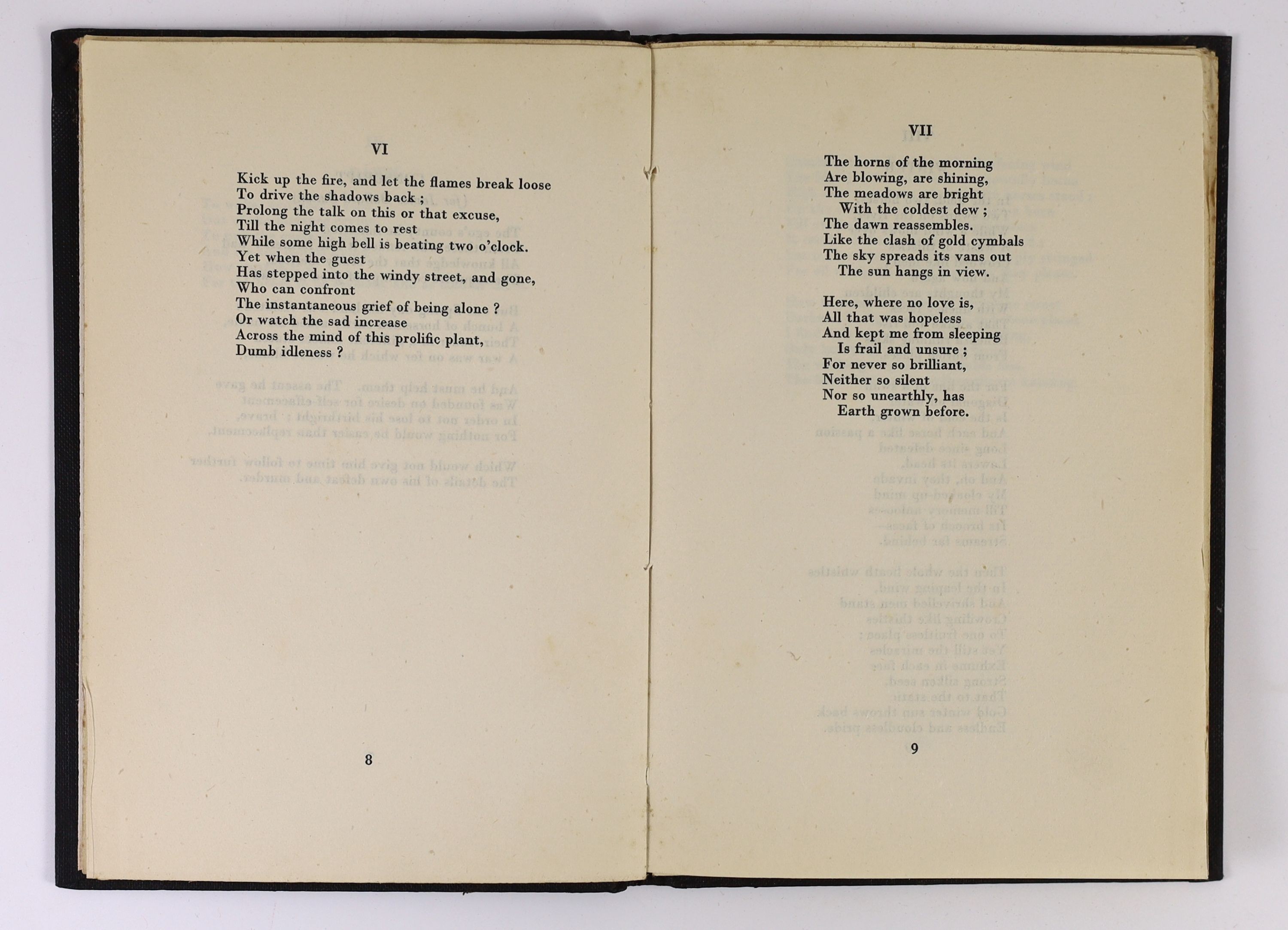 Larkin, Philip - The North Ship. 1st ed. Ex-library copy. Original black cloth with gilt letters on spine. Half title and dedication. Thin 8vo. The Fortune Press, London, 1945.